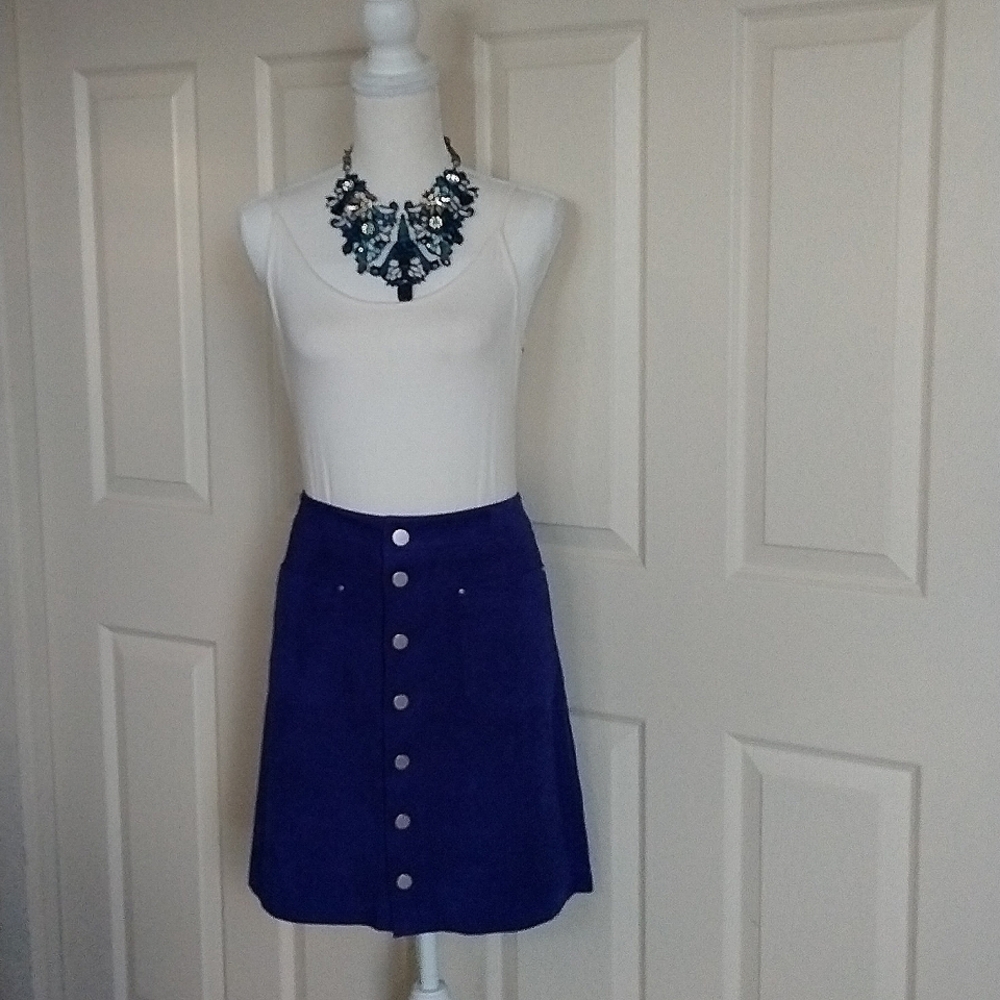 International concepts suede skirt